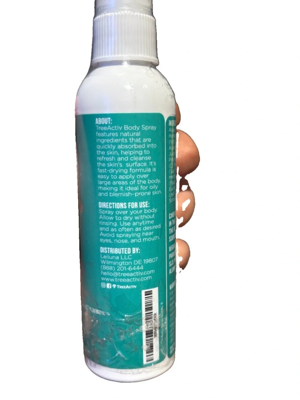 TreeActiv Back & Body Spray (4 oz) – New & sealed